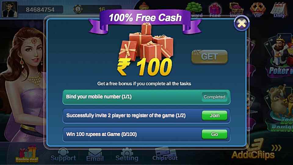 Teen Patti Aex App 100% Free Cash