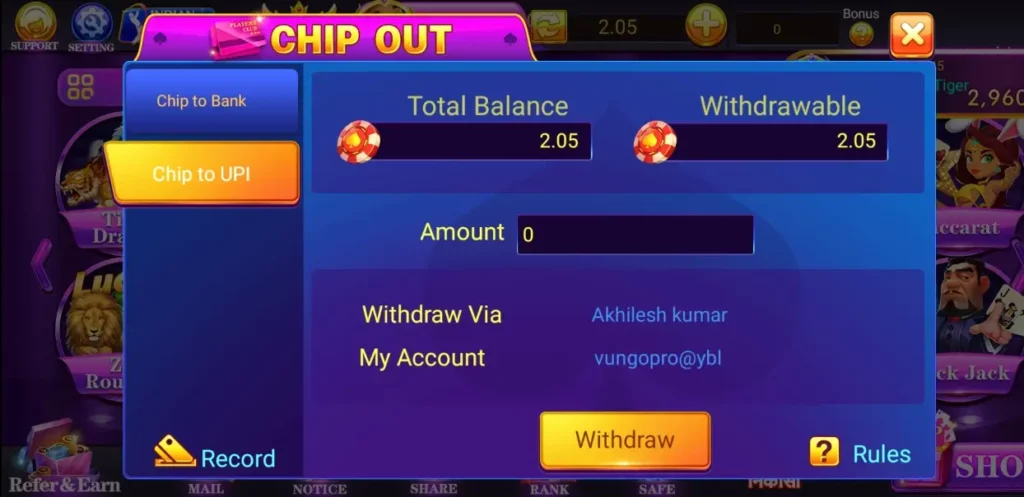 444 wealth rummy withdraw