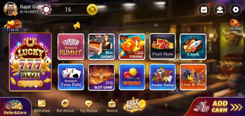 Gogo Win APK Supported Games
