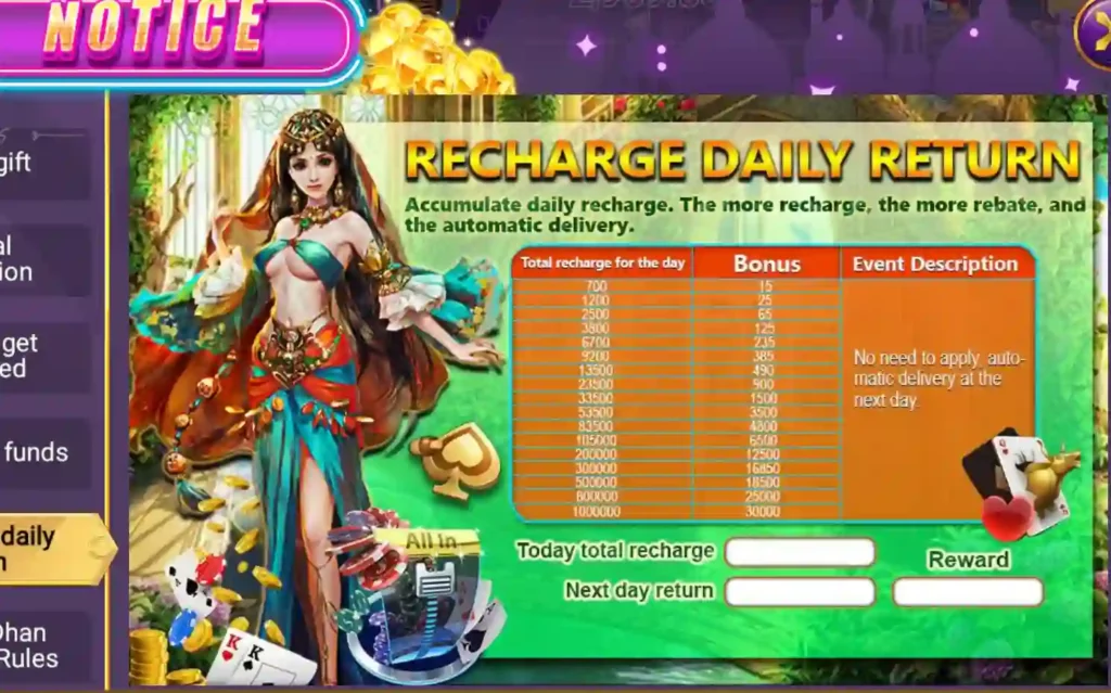 Rummy Earn Daily Recharge
